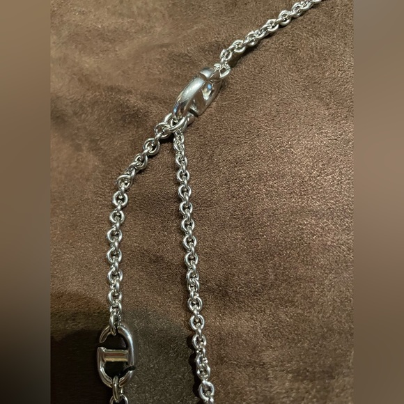 Christian Dior Silver CD Double Layer Chain - Picture 11 of 14